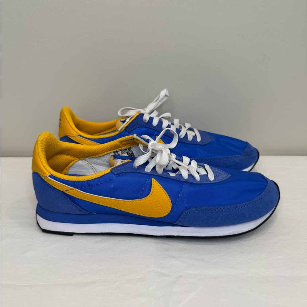 Nike Men’s Waffle Trainer Sneakers, Blue & Hold, Size 10.5 - Picture 2 of 7
